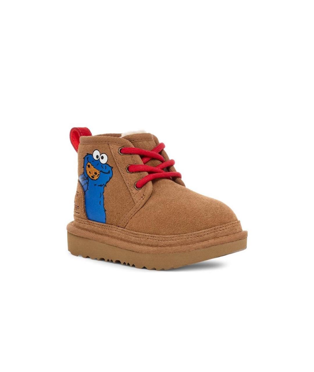 UGG AUSTRALIA KIDS Коричневые замшевые ботинки, фото 3