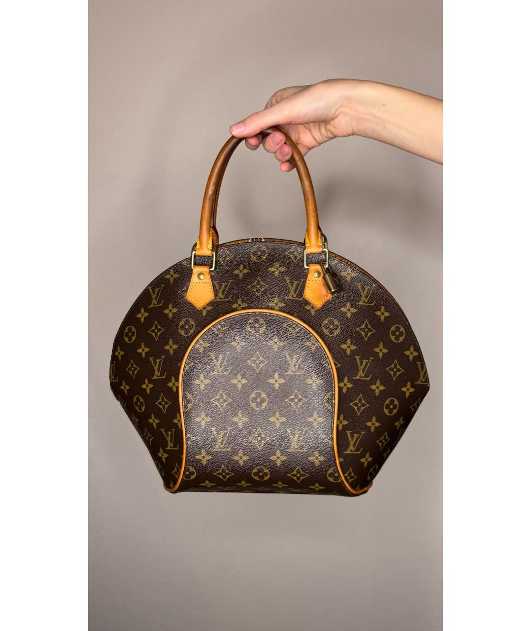 LOUIS VUITTON Коричневая сумка с короткими ручками, фото 9