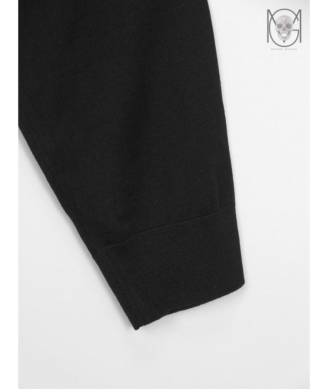 PRADA Черный шерстяной джемпер / свитер, фото 8