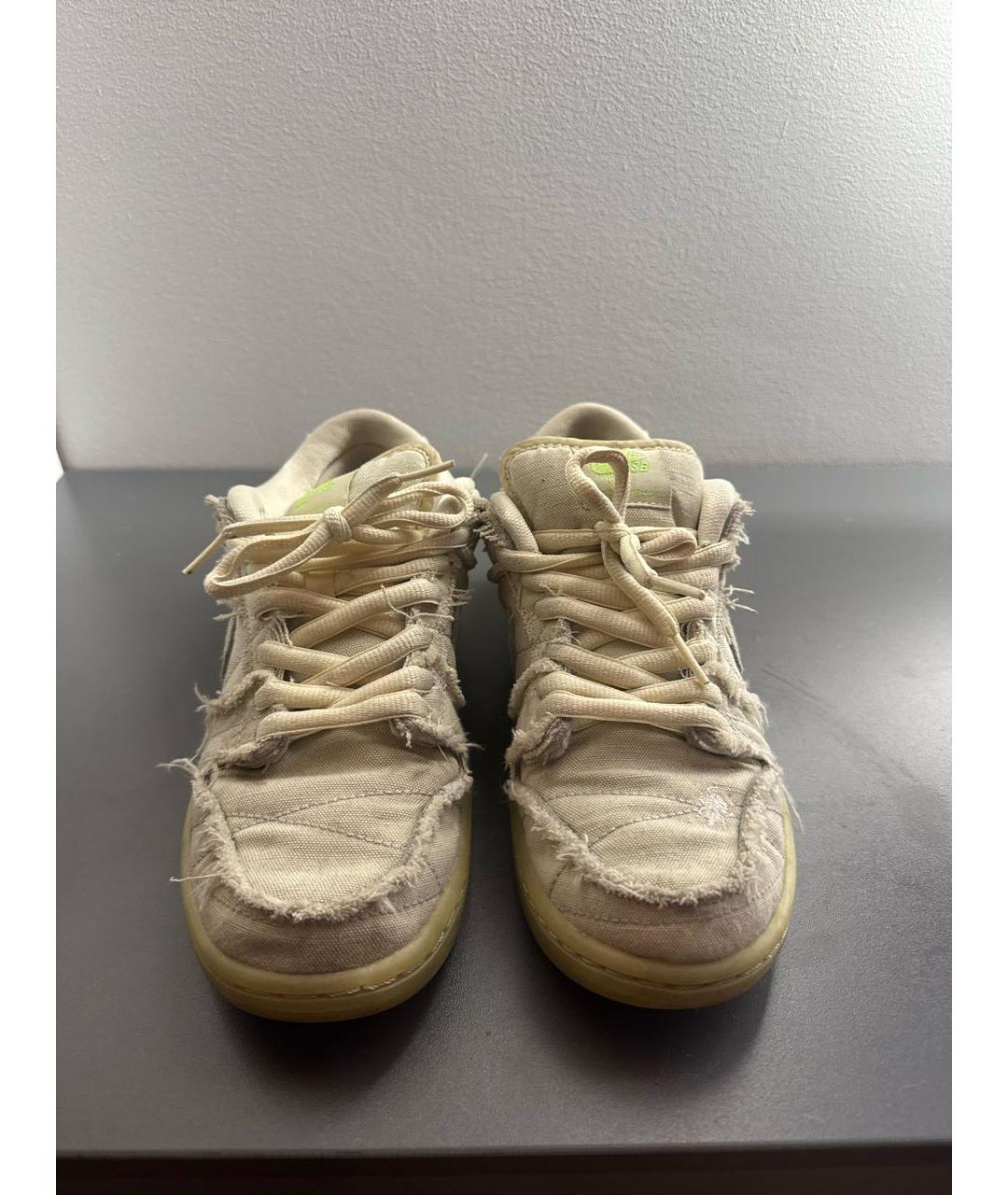 NIKE Белые текстильные кроссовки, фото 2