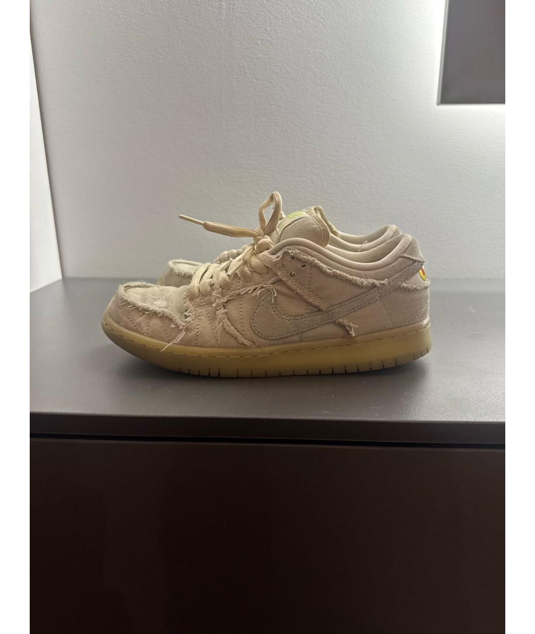 NIKE Белые текстильные кроссовки, фото 5