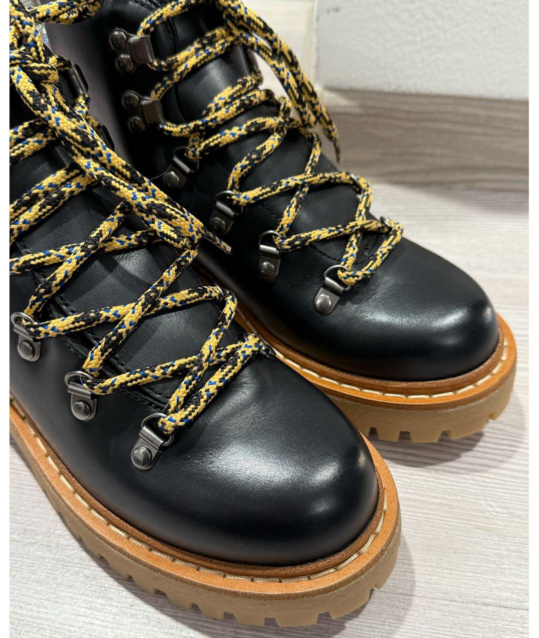 PRADA Черные кожаные ботинки, фото 5