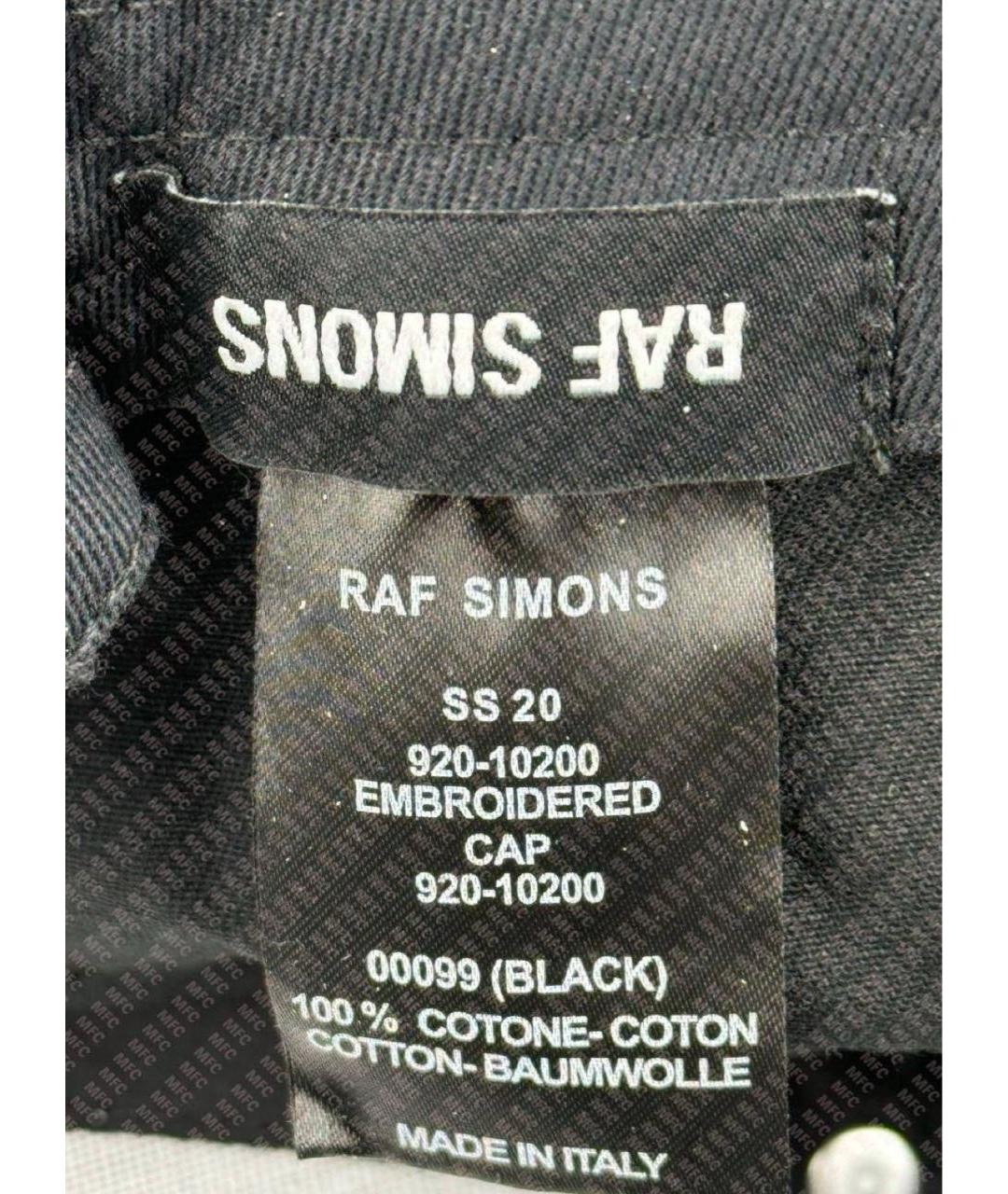 RAF SIMONS Черная кепка/бейсболка, фото 6