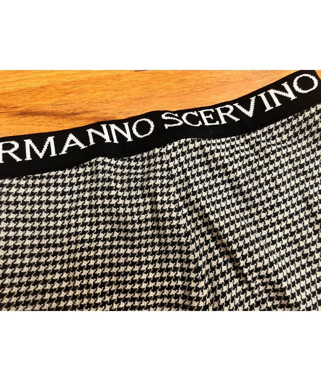 ERMANNO SCERVINO Черные шерстяные брюки узкие, фото 4