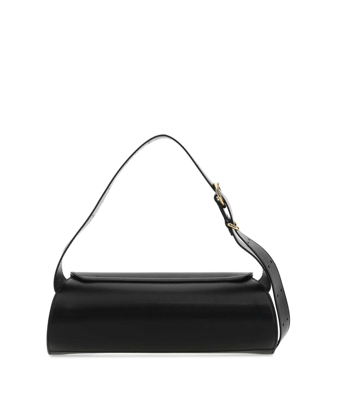 JIL SANDER Черная кожаная сумка через плечо, фото 3