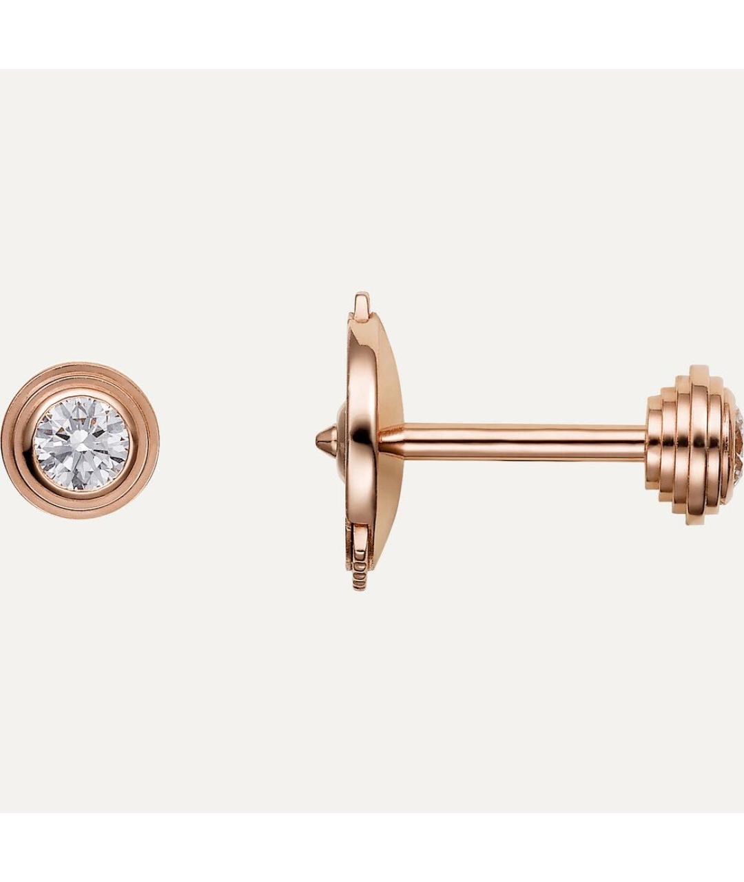 CARTIER Золотые серьги из розового золота, фото 2