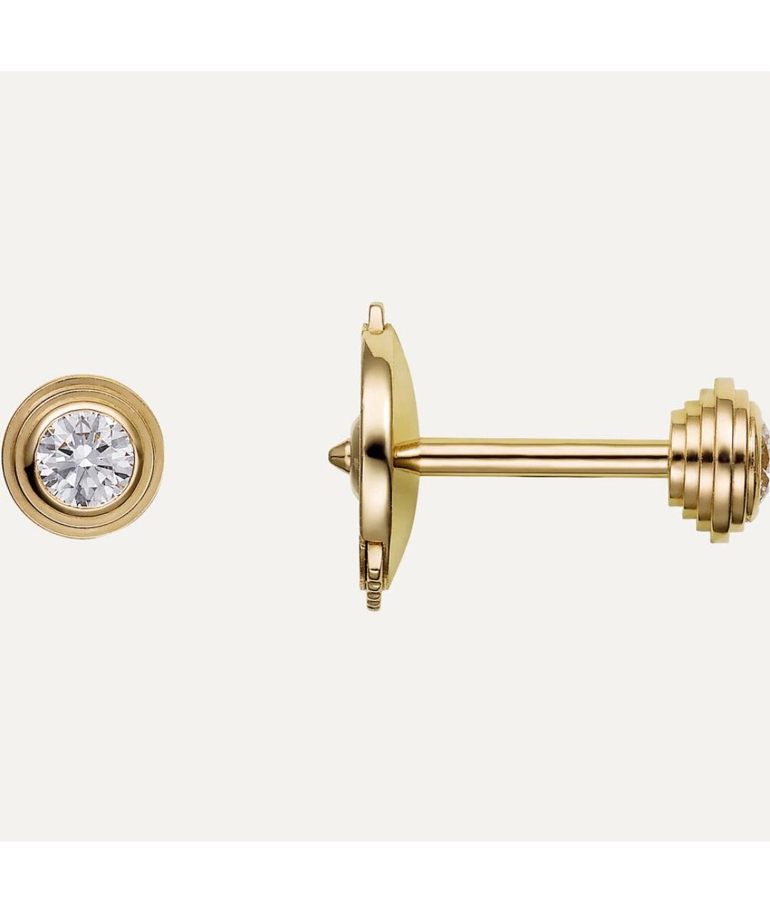 CARTIER Золотые серьги из желтого золота, фото 2