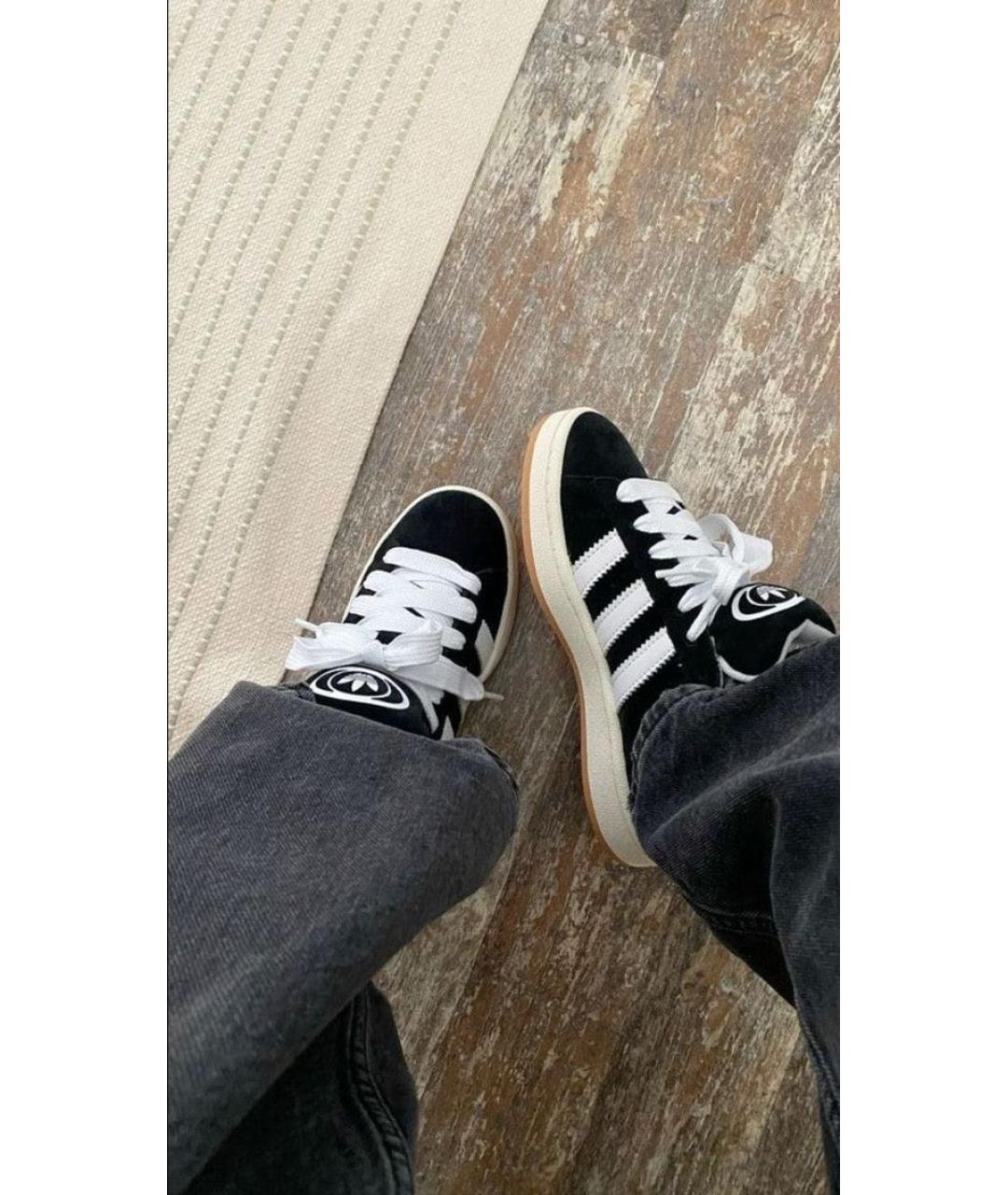 ADIDAS Черные замшевые кроссовки, фото 8