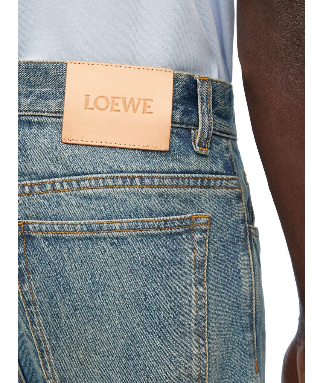 LOEWE Синие хлопковые джинсы, фото 5