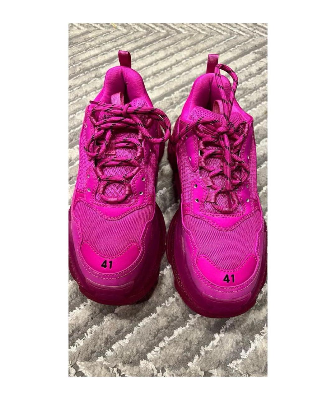 BALENCIAGA Розовые кроссовки, фото 2
