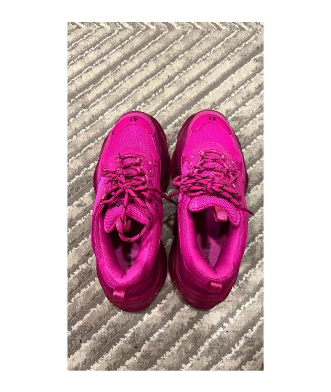 BALENCIAGA Розовые кроссовки, фото 3