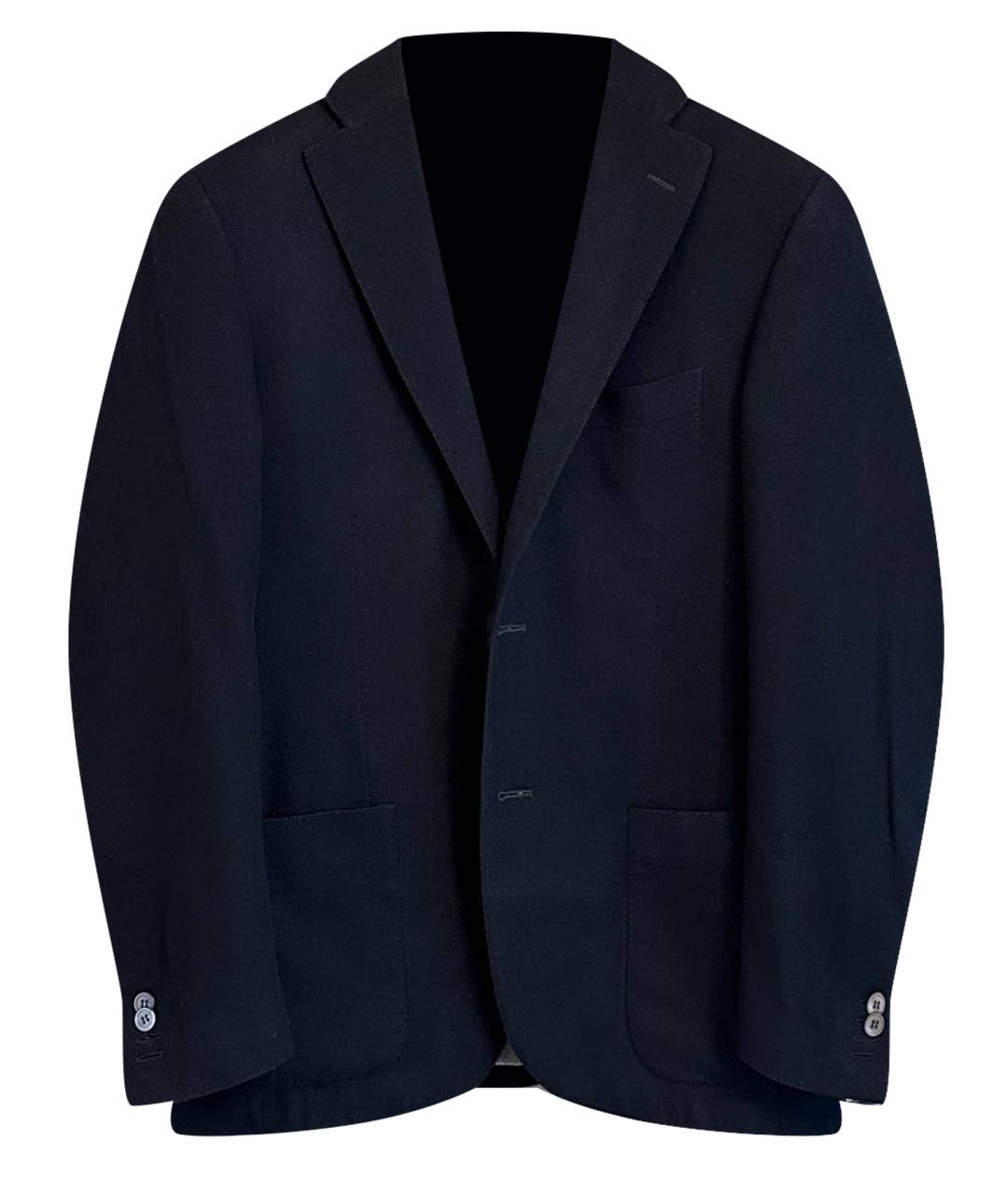KITON Темно-синий кашемировый пиджак, фото 1
