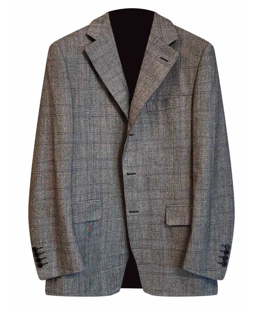 KITON Серый кашемировый пиджак, фото 1