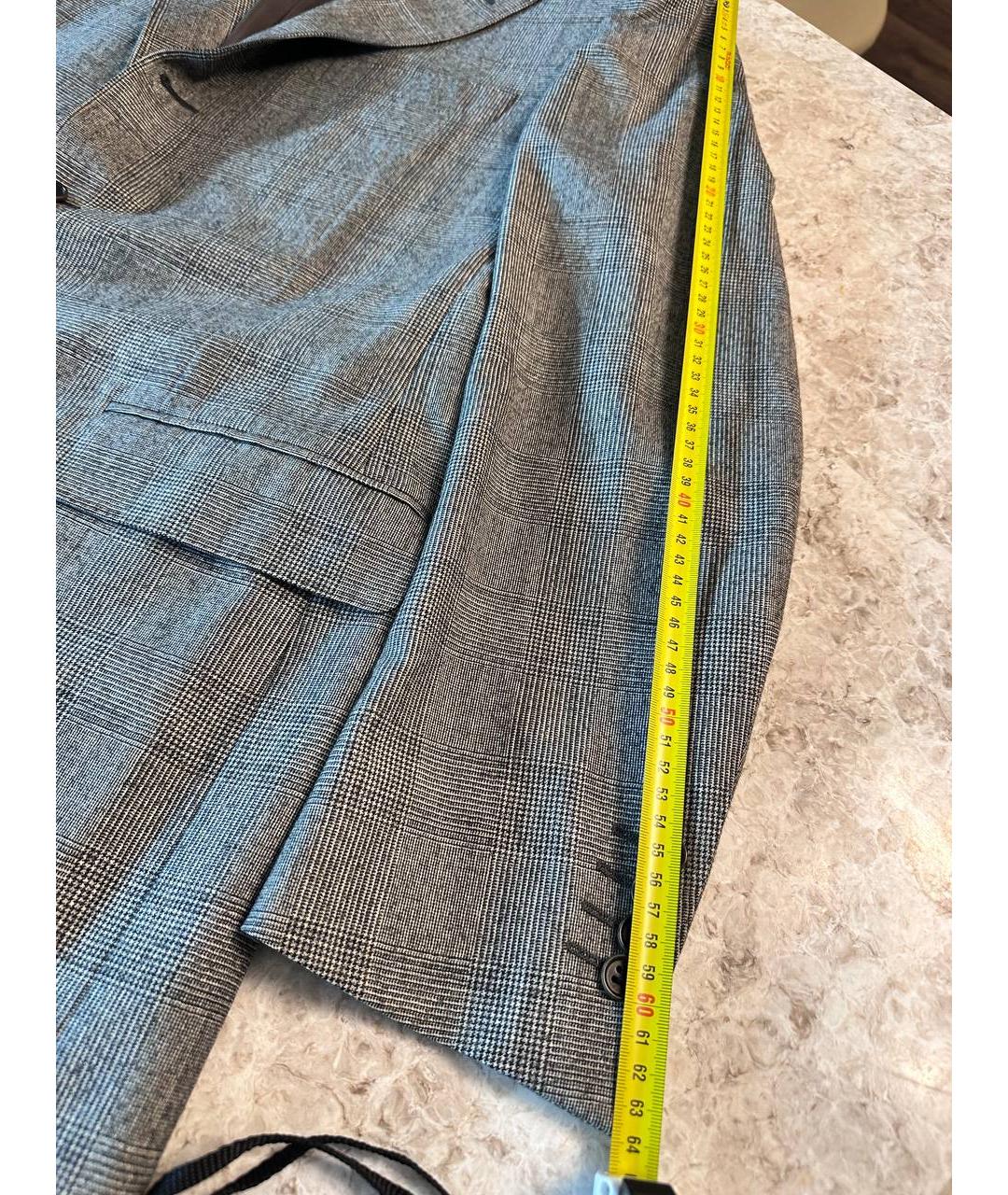 KITON Серый кашемировый пиджак, фото 7