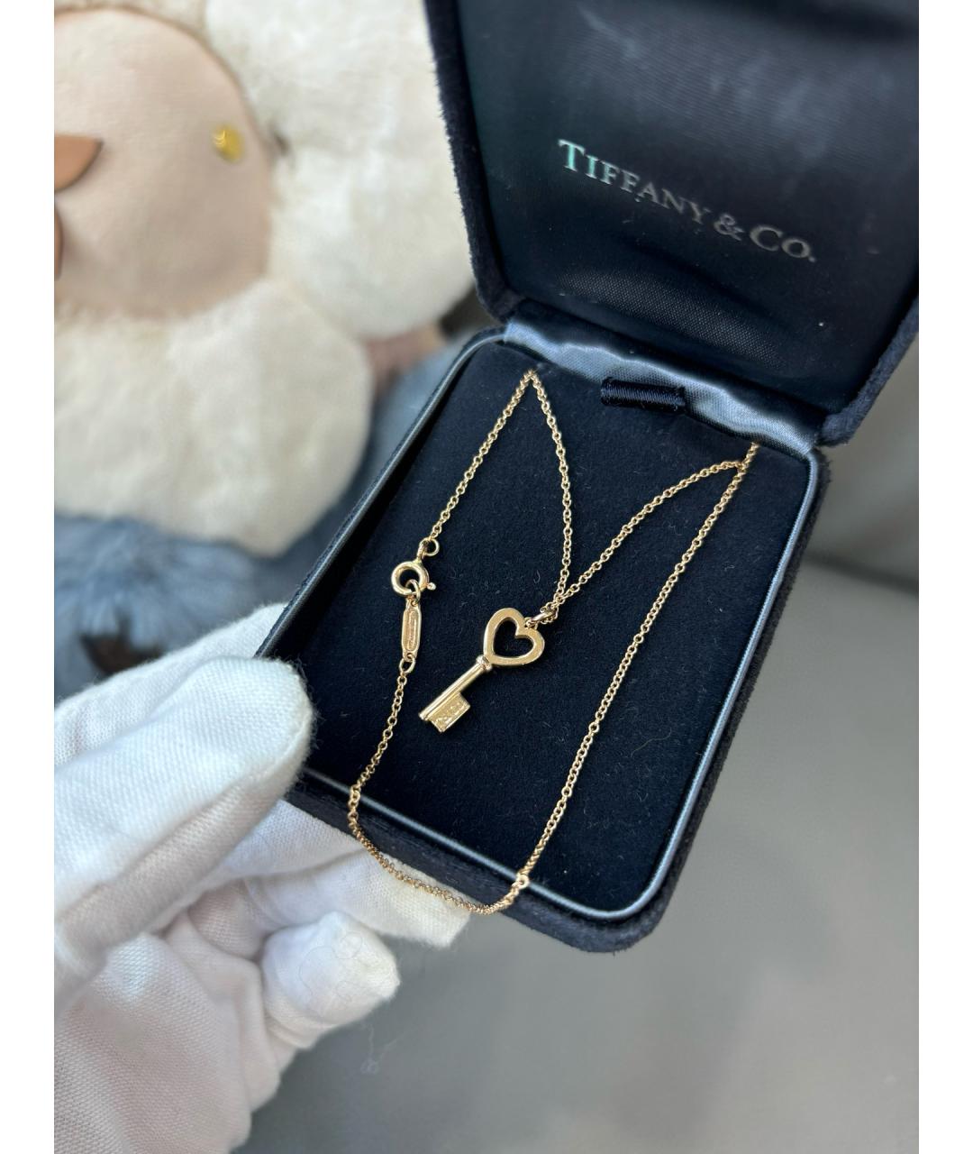 TIFFANY&CO Розовая подвеска из розового золота, фото 4