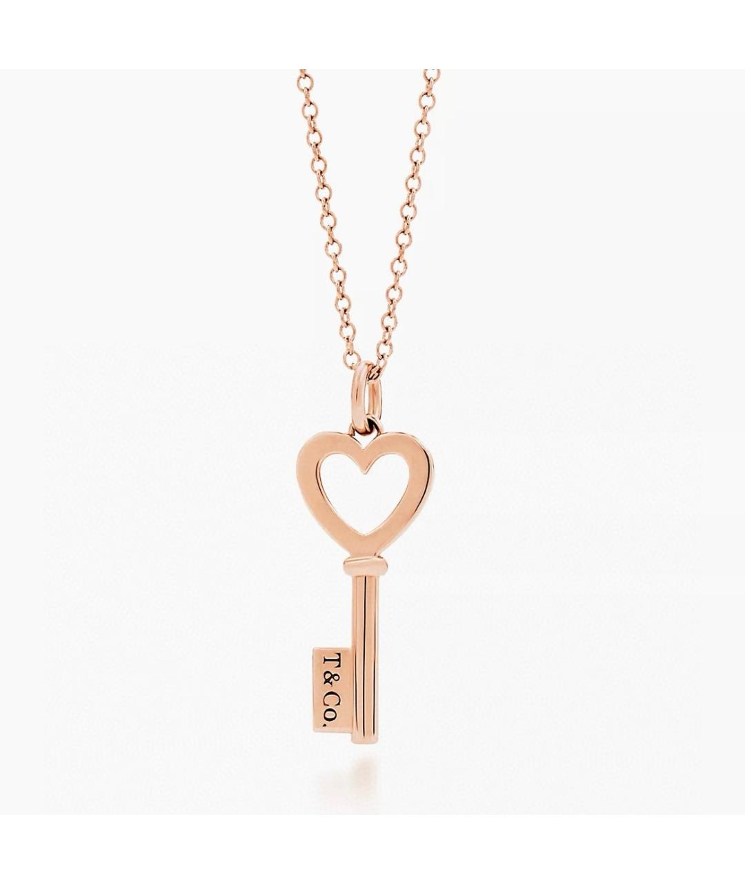 TIFFANY&CO Розовая подвеска из розового золота, фото 6