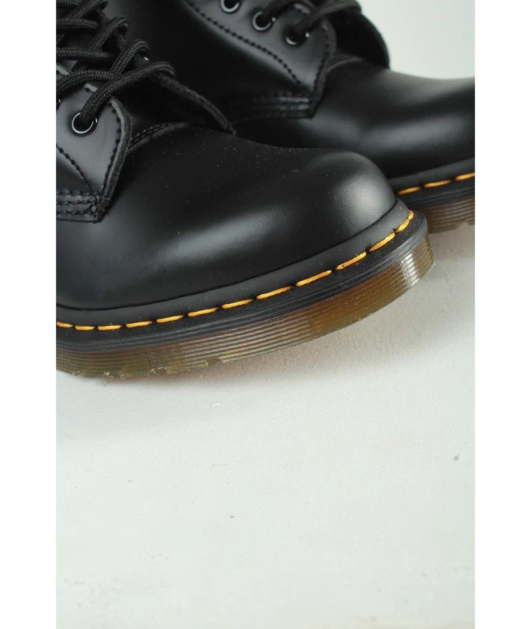 DR. MARTENS Черные кожаные ботинки, фото 2