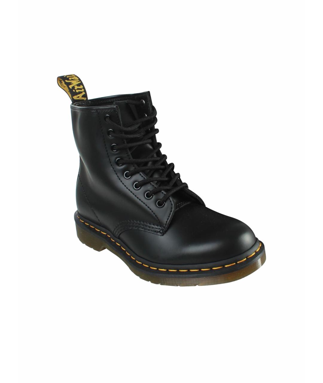 DR. MARTENS Черные кожаные ботинки, фото 1