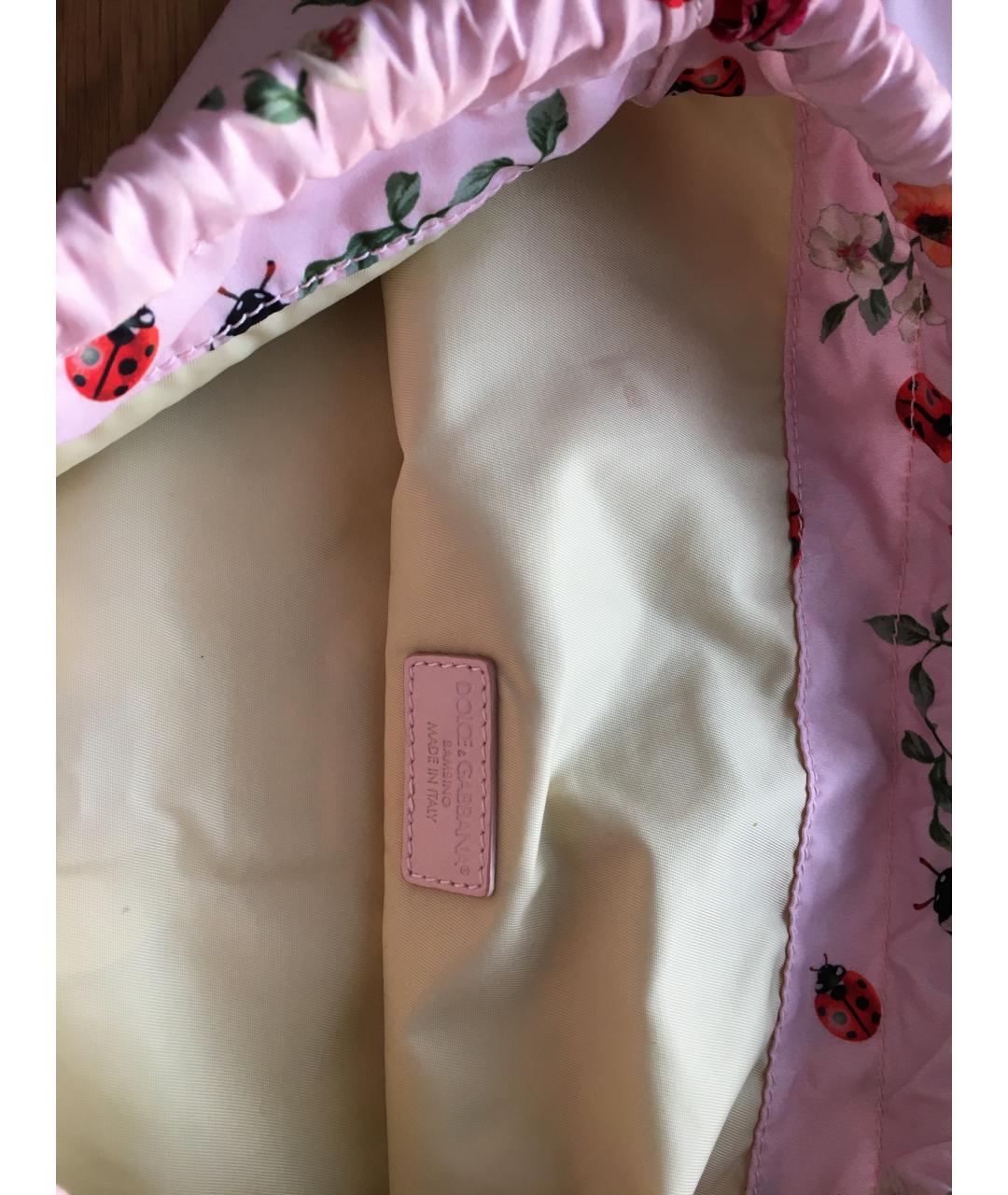 DOLCE & GABBANA KIDS Розовый рюкзак, фото 5