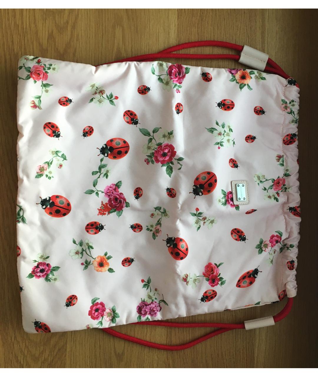 DOLCE & GABBANA KIDS Розовый рюкзак, фото 6