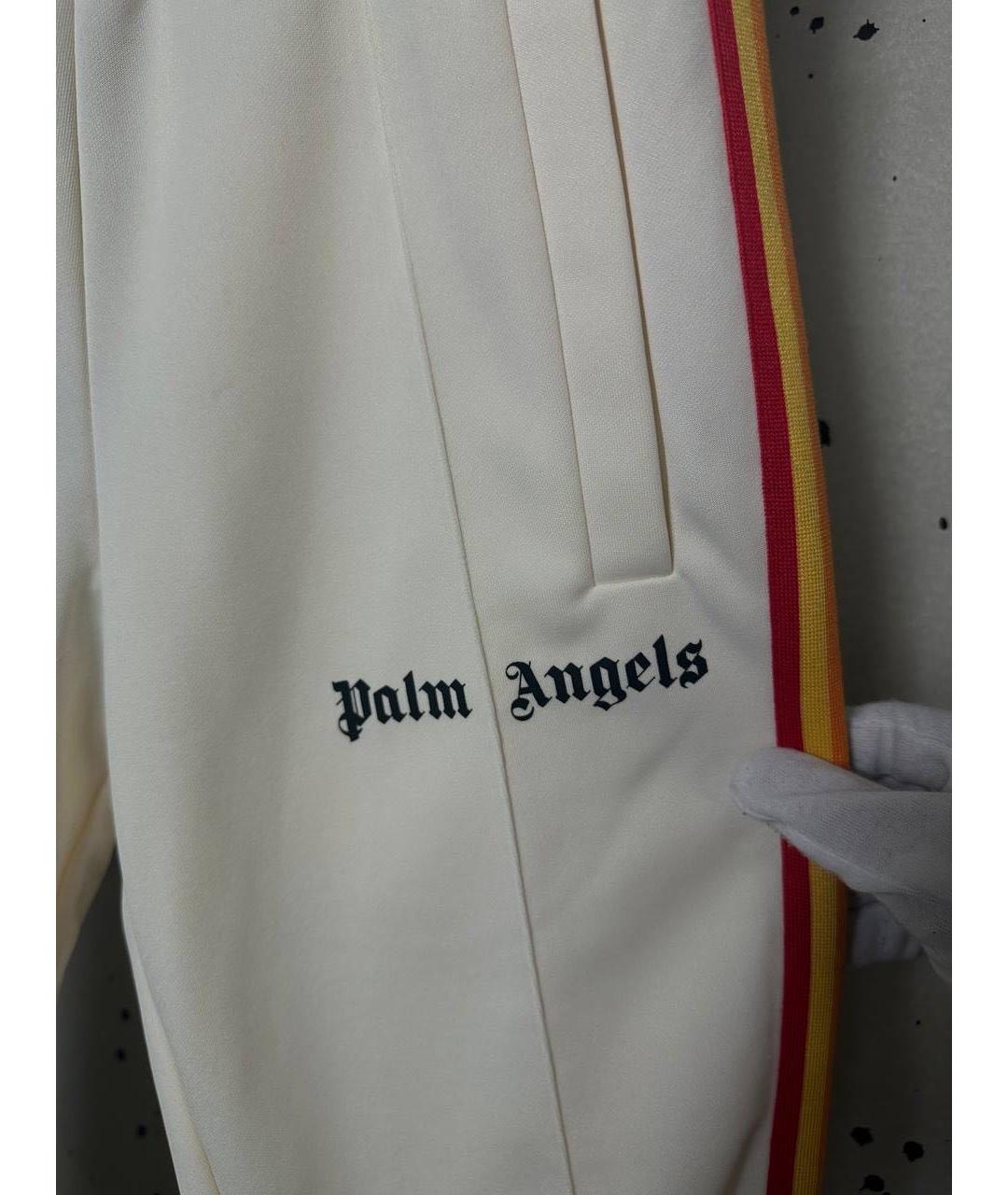 PALM ANGELS Бежевые хлопковые повседневные брюки, фото 2