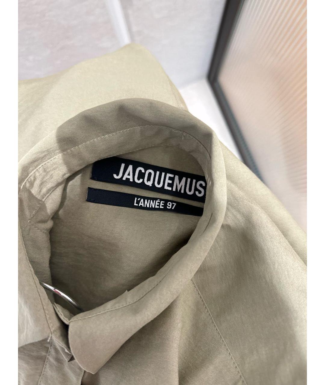 JACQUEMUS Хаки вискозная блузы, фото 4