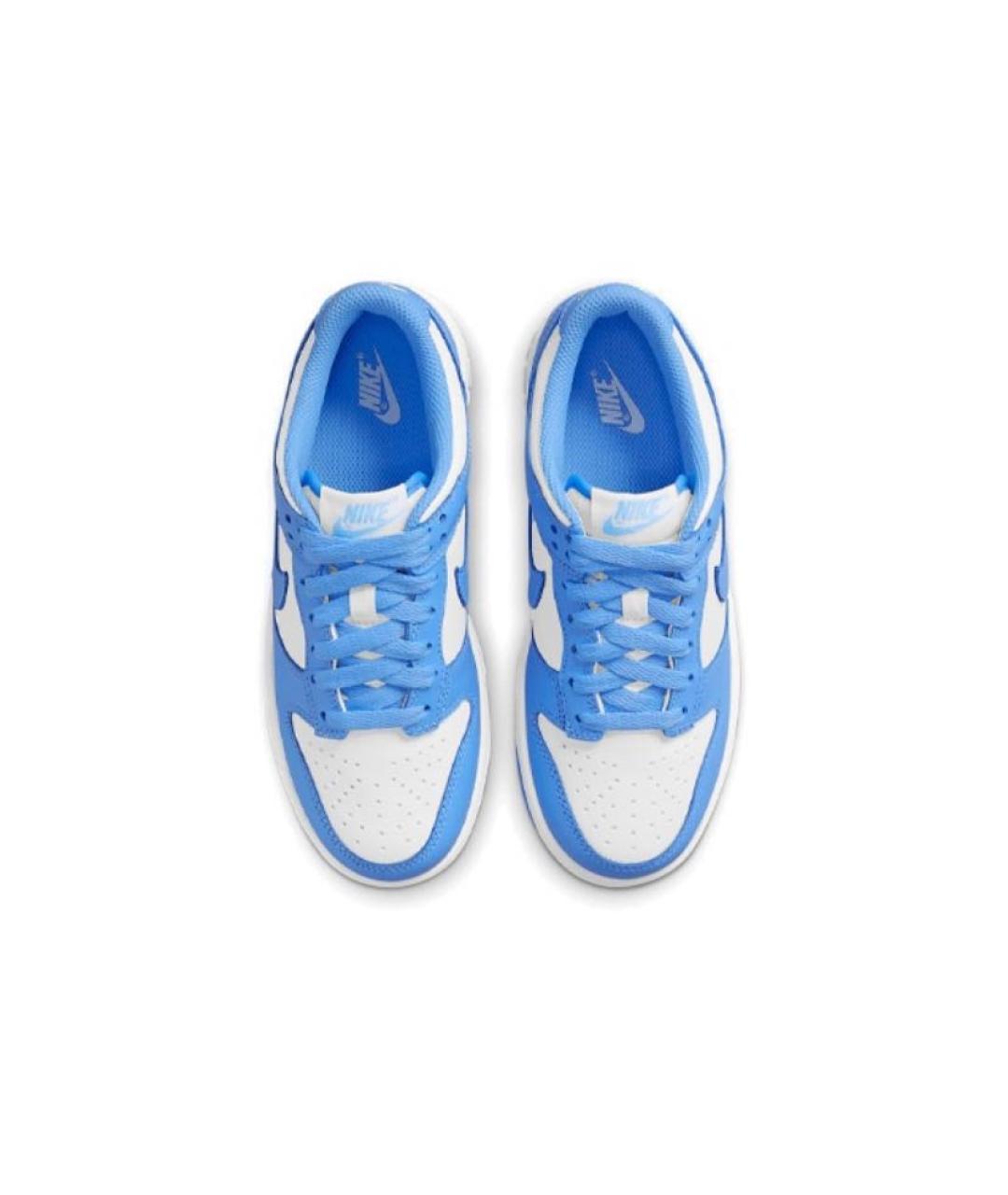 NIKE Голубые кеды из искусственной кожи, фото 3