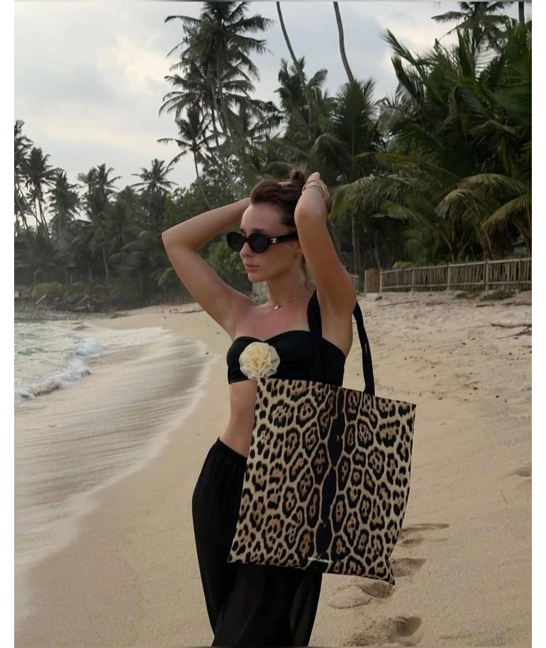 SAINT LAURENT Мульти хлопковая сумка тоут, фото 2