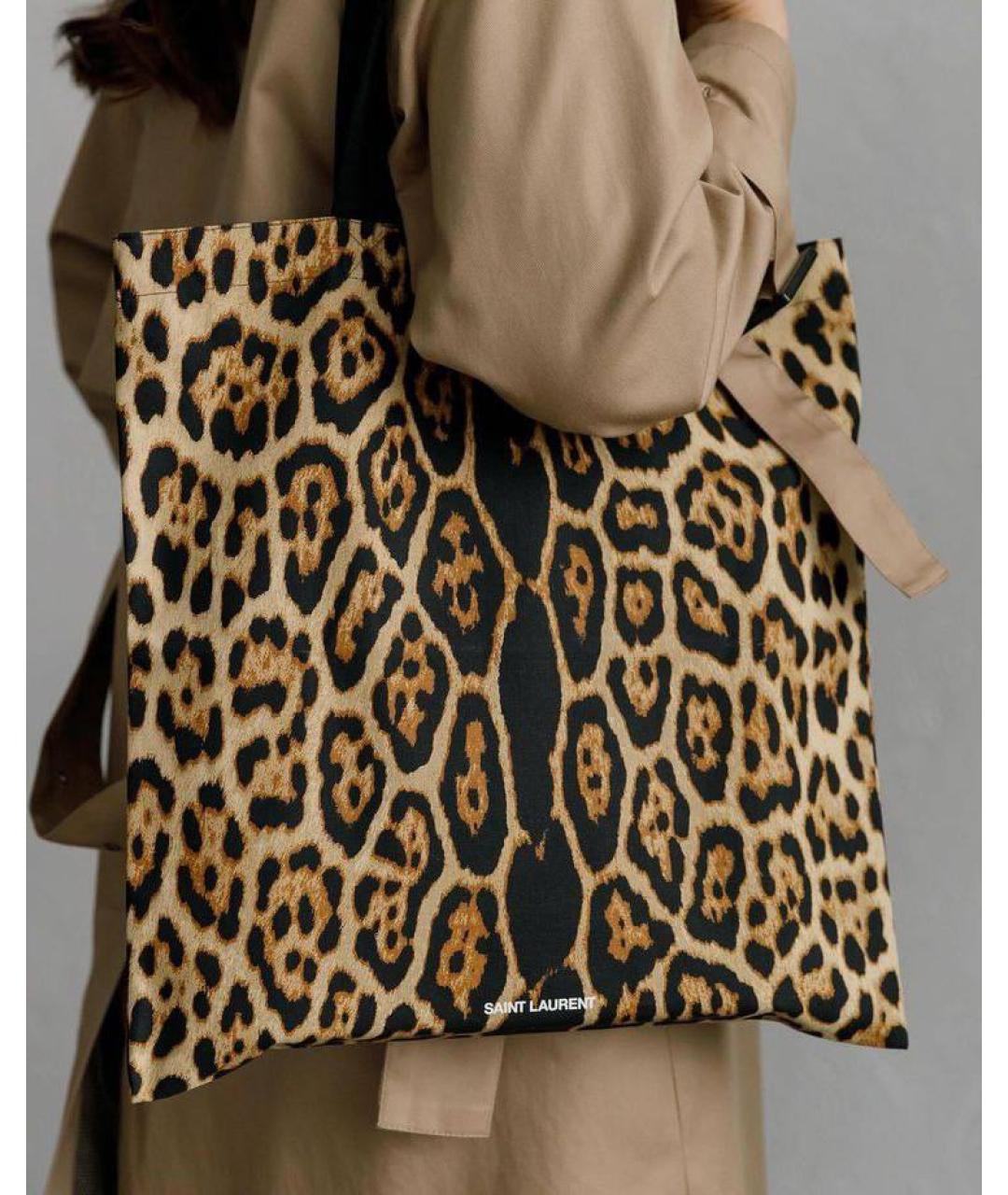 SAINT LAURENT Мульти хлопковая сумка тоут, фото 3