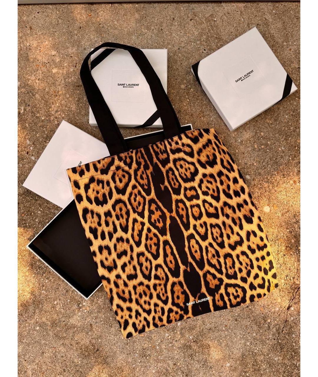 SAINT LAURENT Мульти хлопковая сумка тоут, фото 4