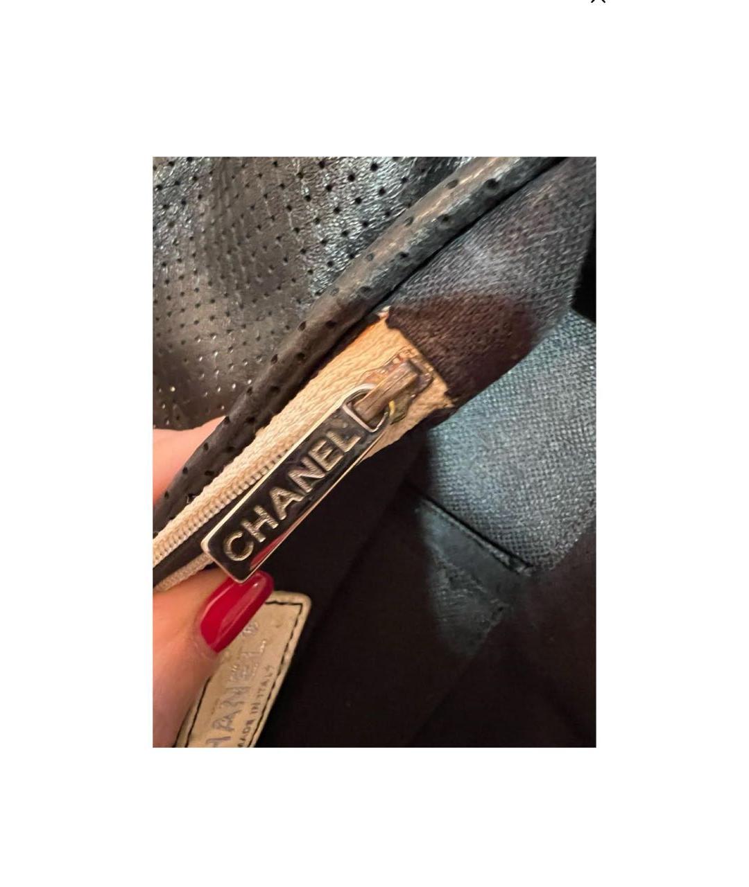 CHANEL Черная сумка тоут, фото 7