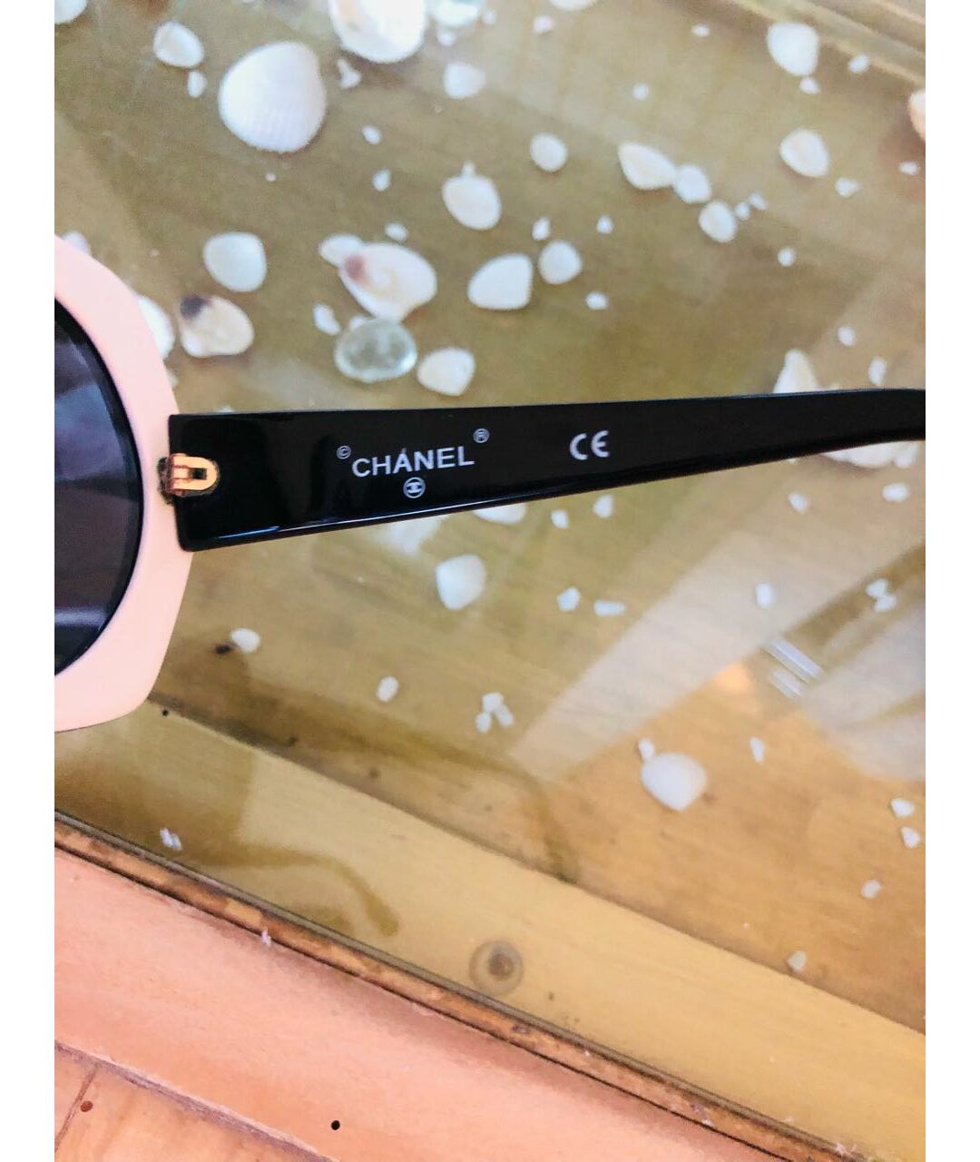 CHANEL Черные пластиковые солнцезащитные очки, фото 4