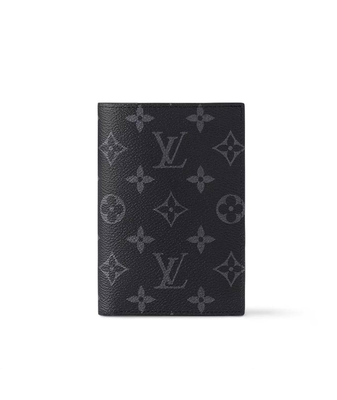 LOUIS VUITTON Черная кожаная визитница, фото 4