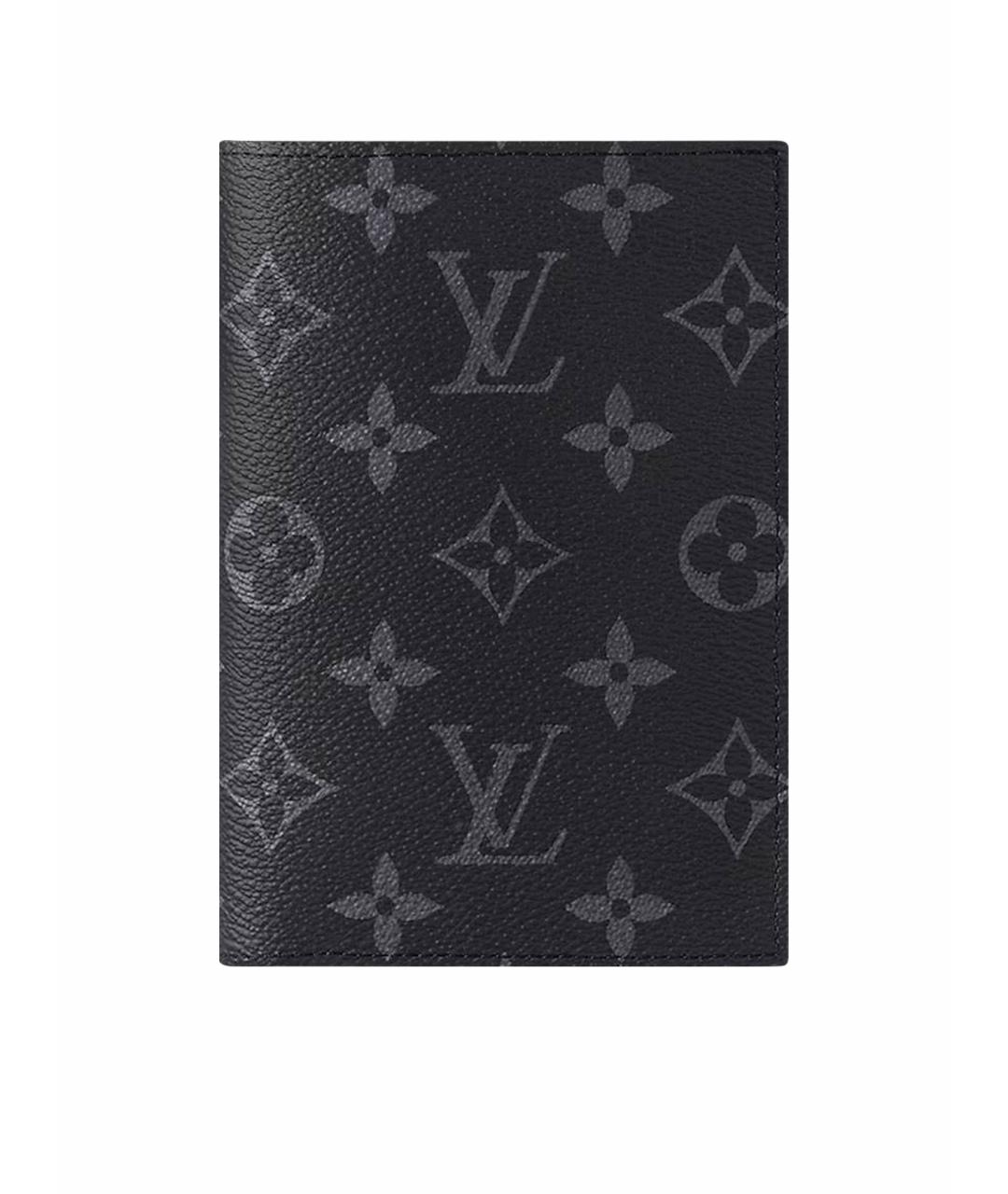 LOUIS VUITTON Черная кожаная визитница, фото 1