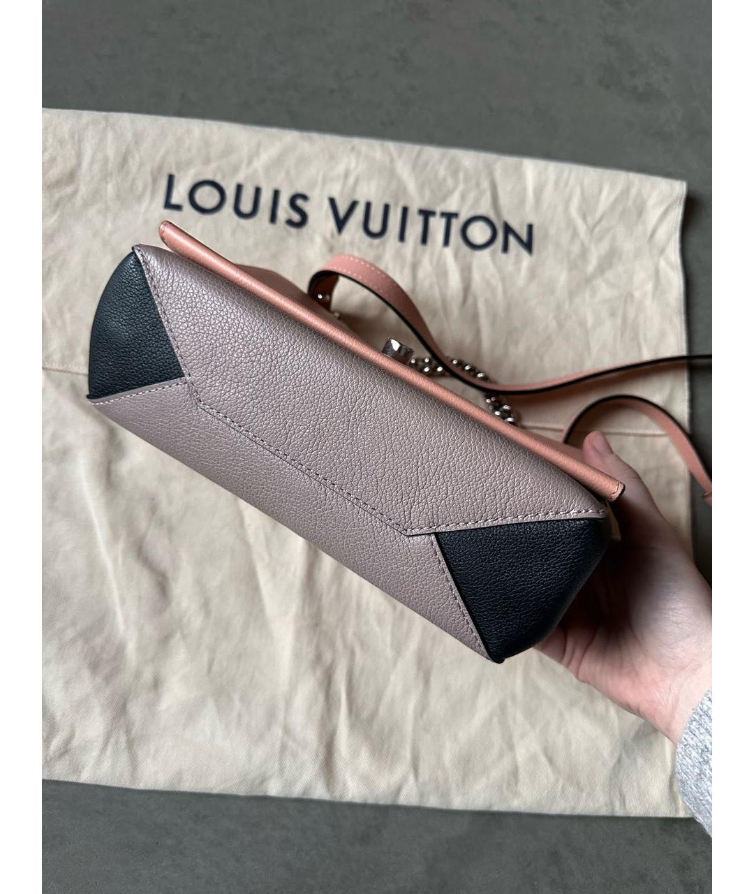 LOUIS VUITTON Розовая кожаная сумка через плечо, фото 6