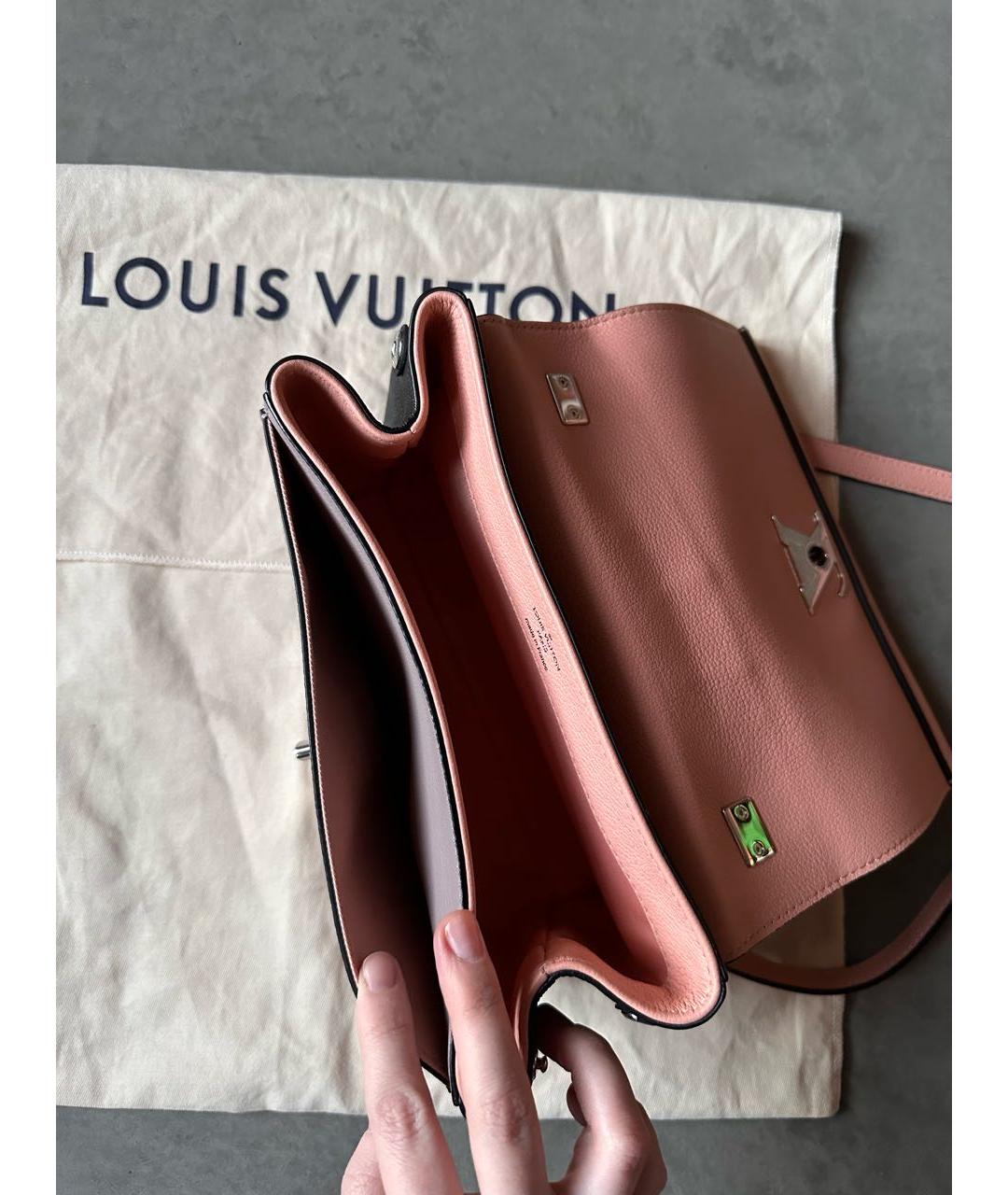 LOUIS VUITTON Розовая кожаная сумка через плечо, фото 5