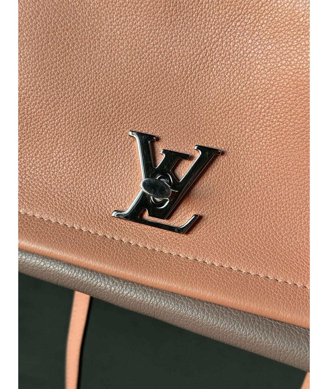 LOUIS VUITTON Розовая кожаная сумка через плечо, фото 7