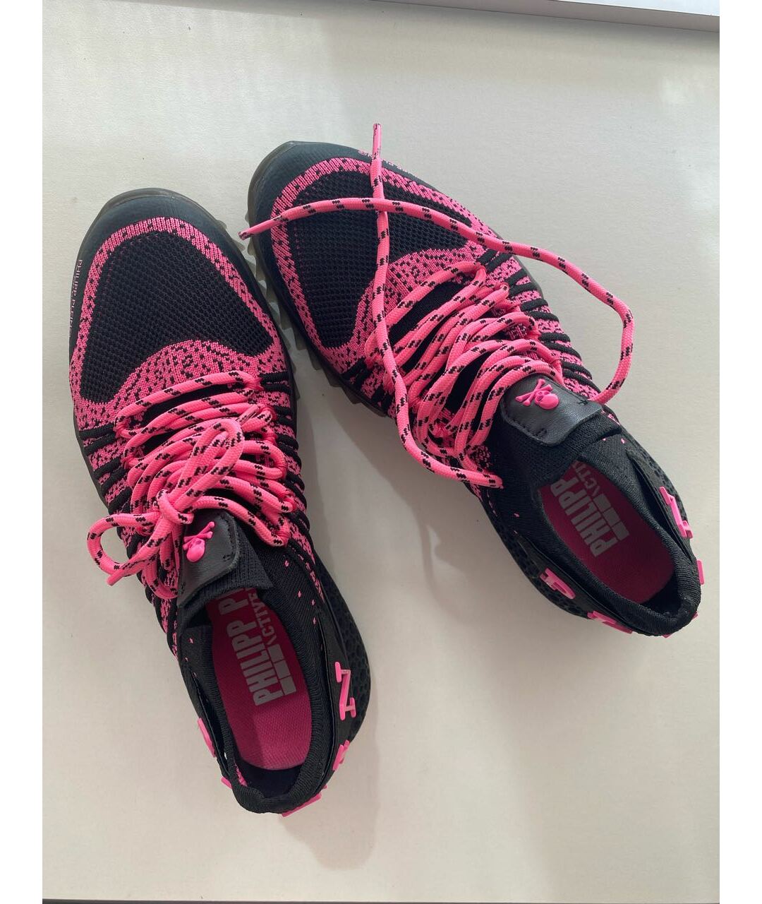 PHILIPP PLEIN Розовые резиновые кроссовки, фото 2