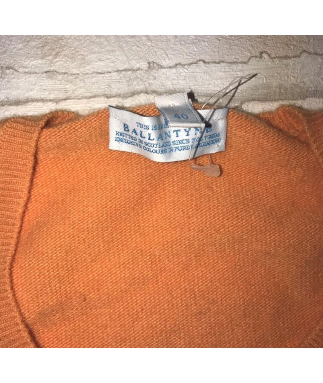 BALLANTYNE Оранжевый кашемировый джемпер / свитер, фото 3