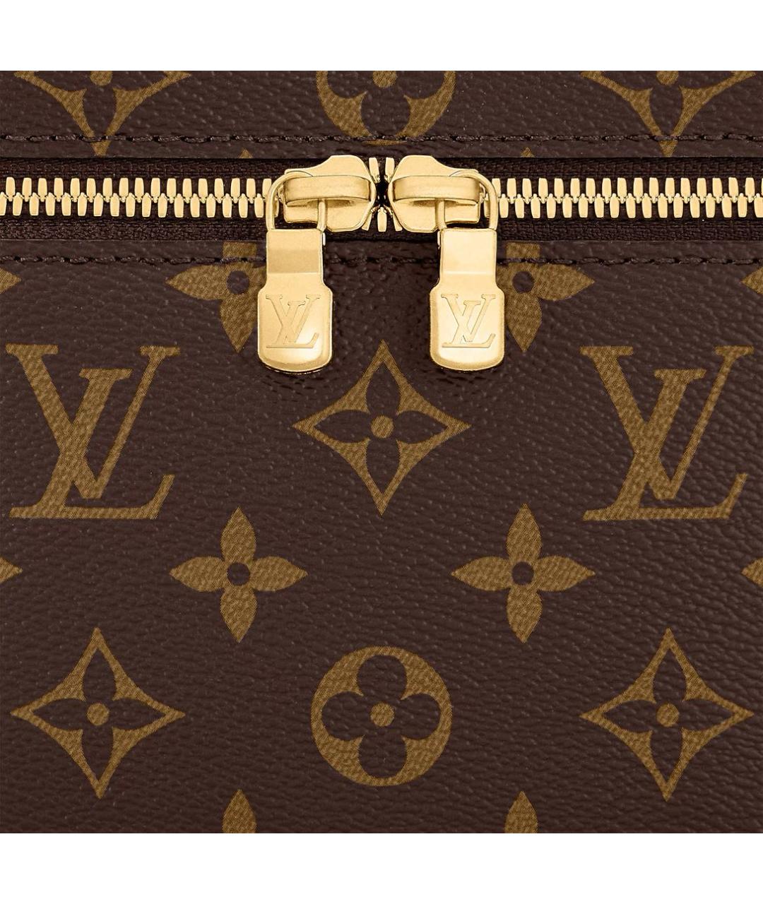 LOUIS VUITTON Коричневая косметичка, фото 5