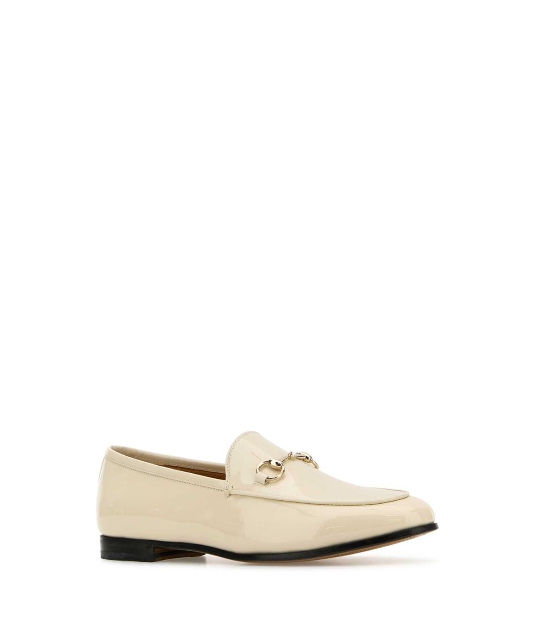 GUCCI Бежевые кожаные лоферы, фото 2