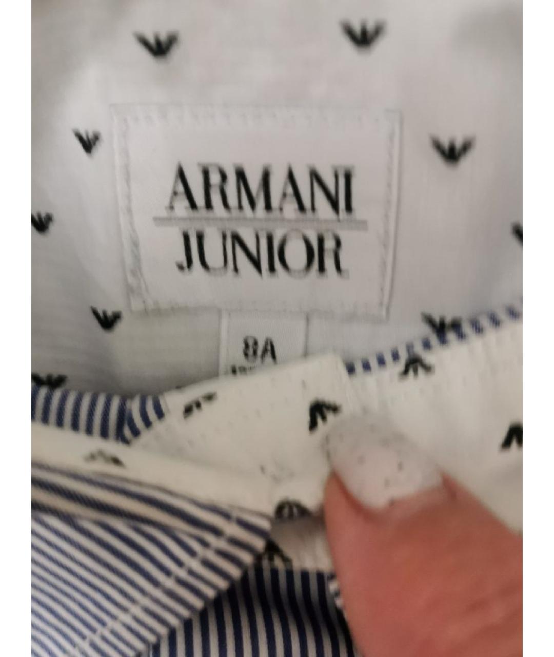 ARMANI JUNIOR Хлопковая детская рубашка, фото 3