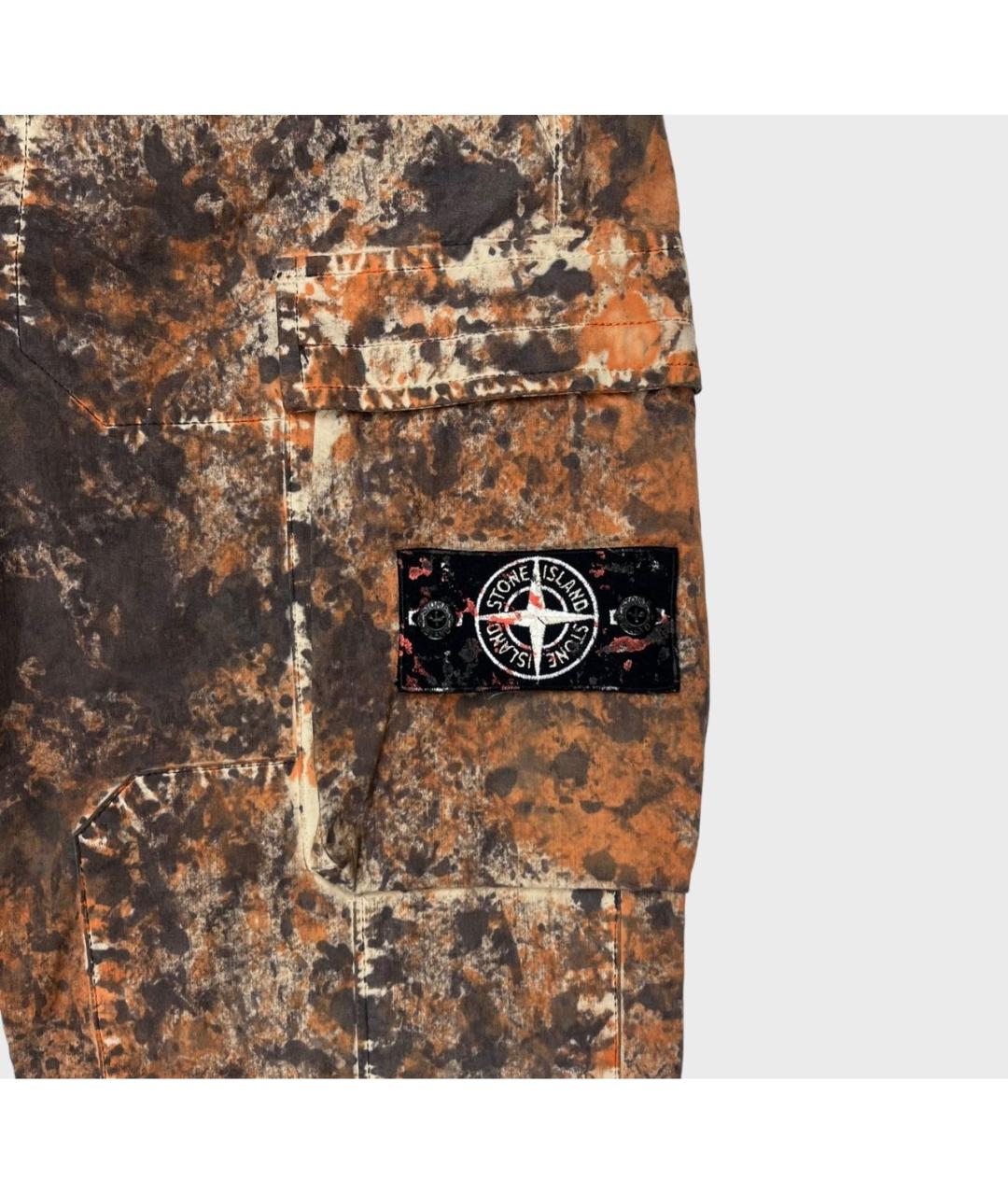 STONE ISLAND Мульти хлопковые брюки узкие, фото 5