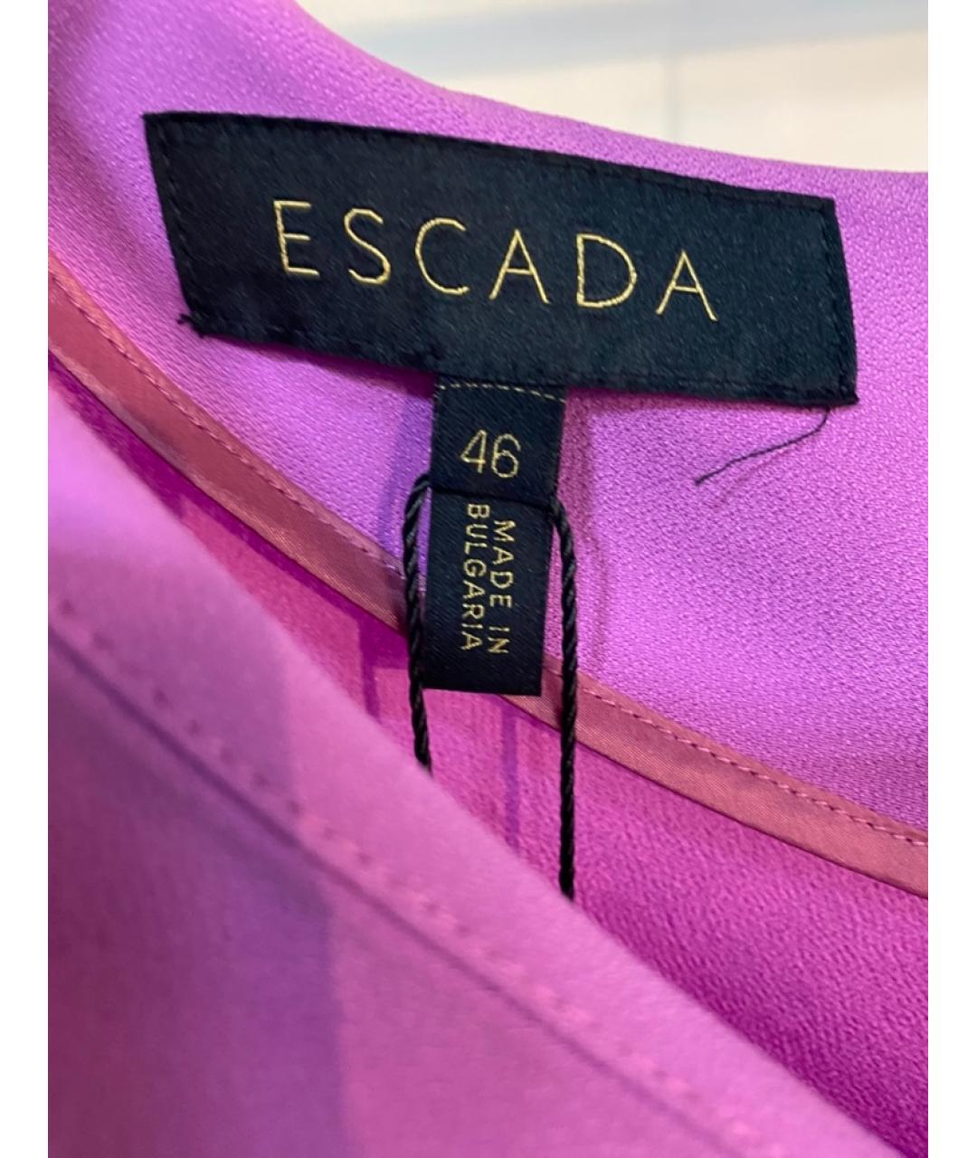 ESCADA Фиолетовое вискозное повседневное платье, фото 4