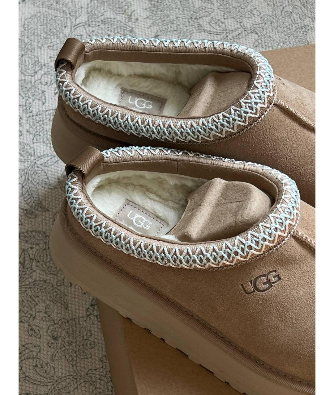 UGG AUSTRALIA Бежевые ботинки, фото 4