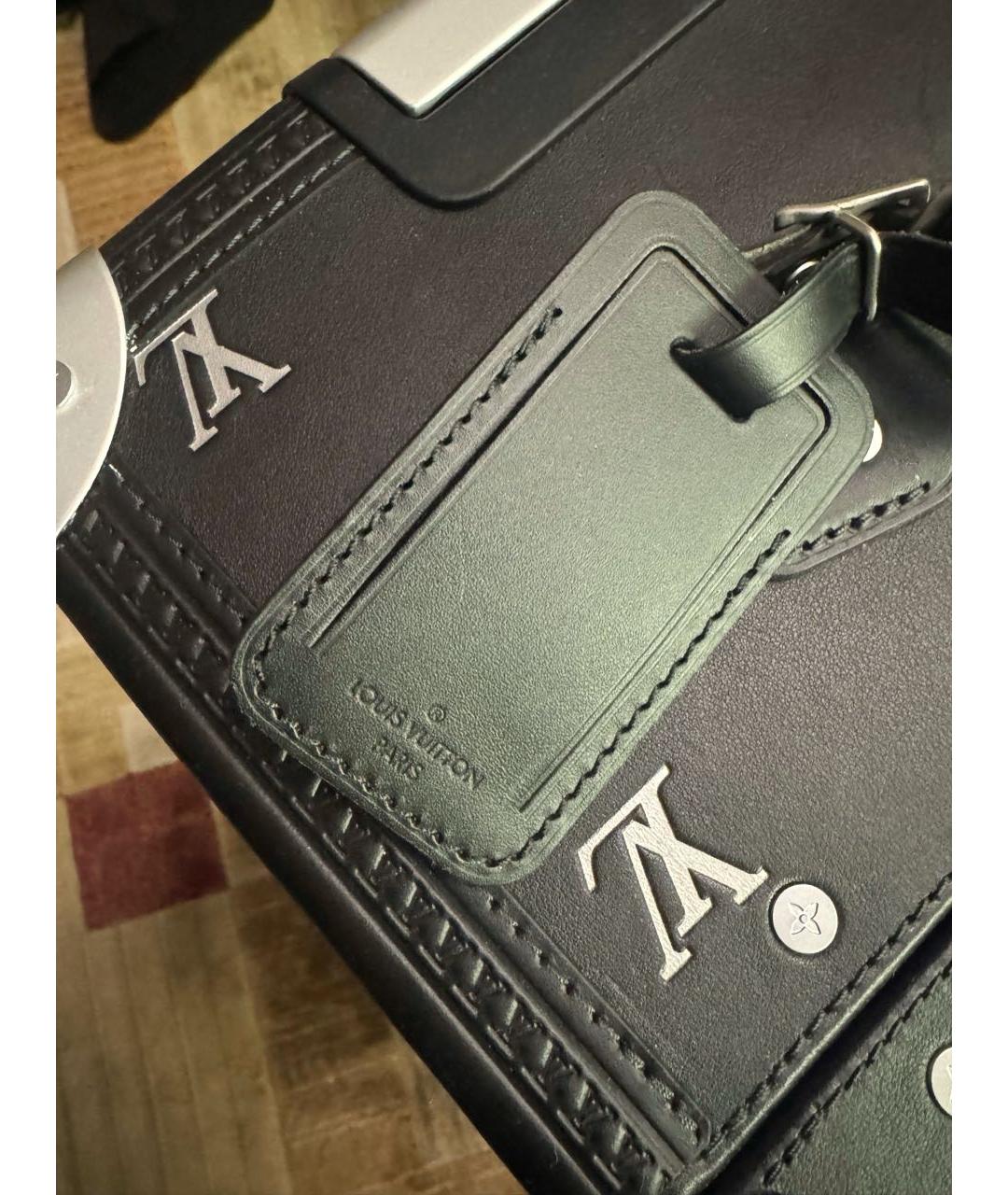 LOUIS VUITTON Темно-синий чемодан, фото 5