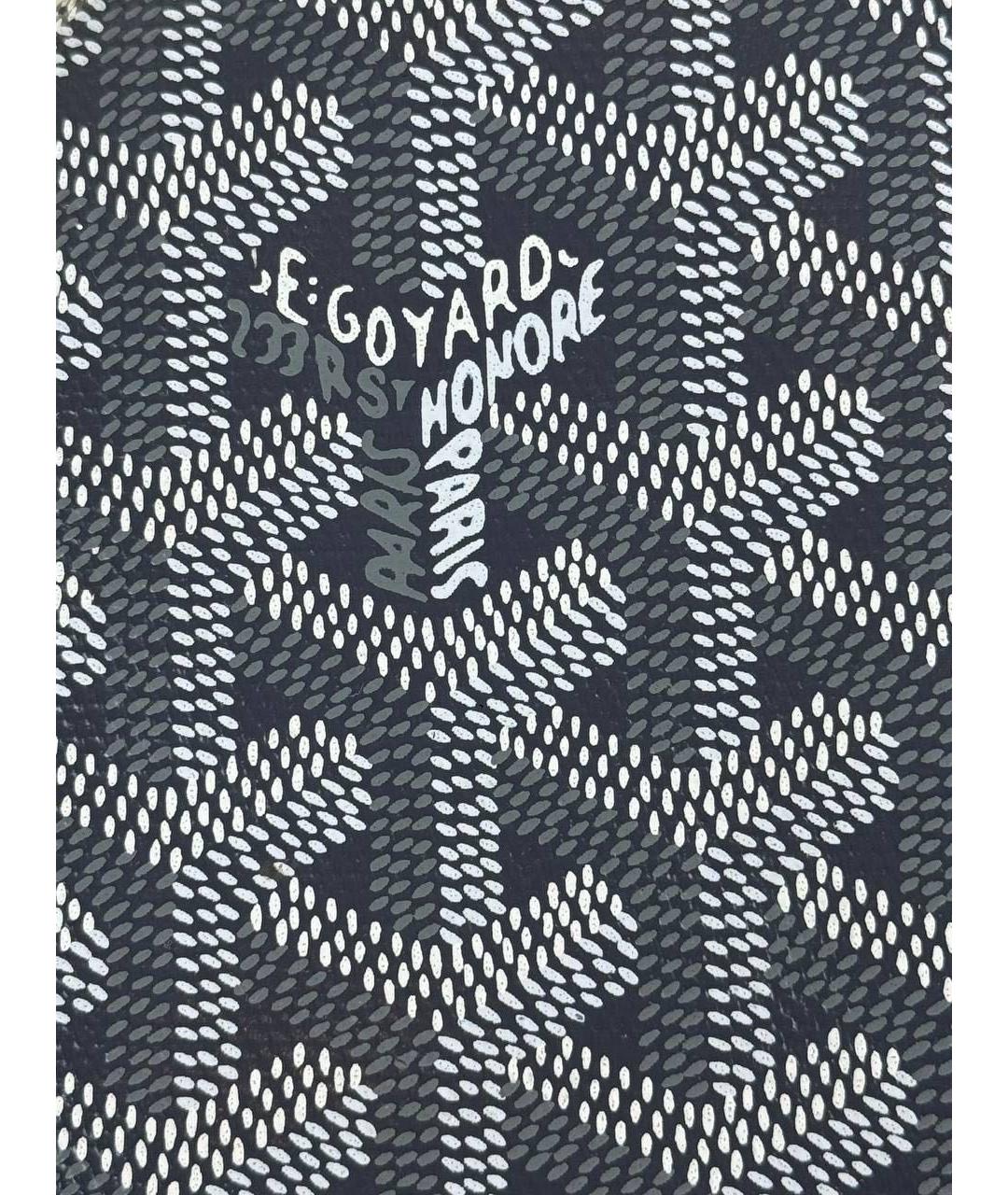 GOYARD Антрацитовый кожаный кошелек, фото 8