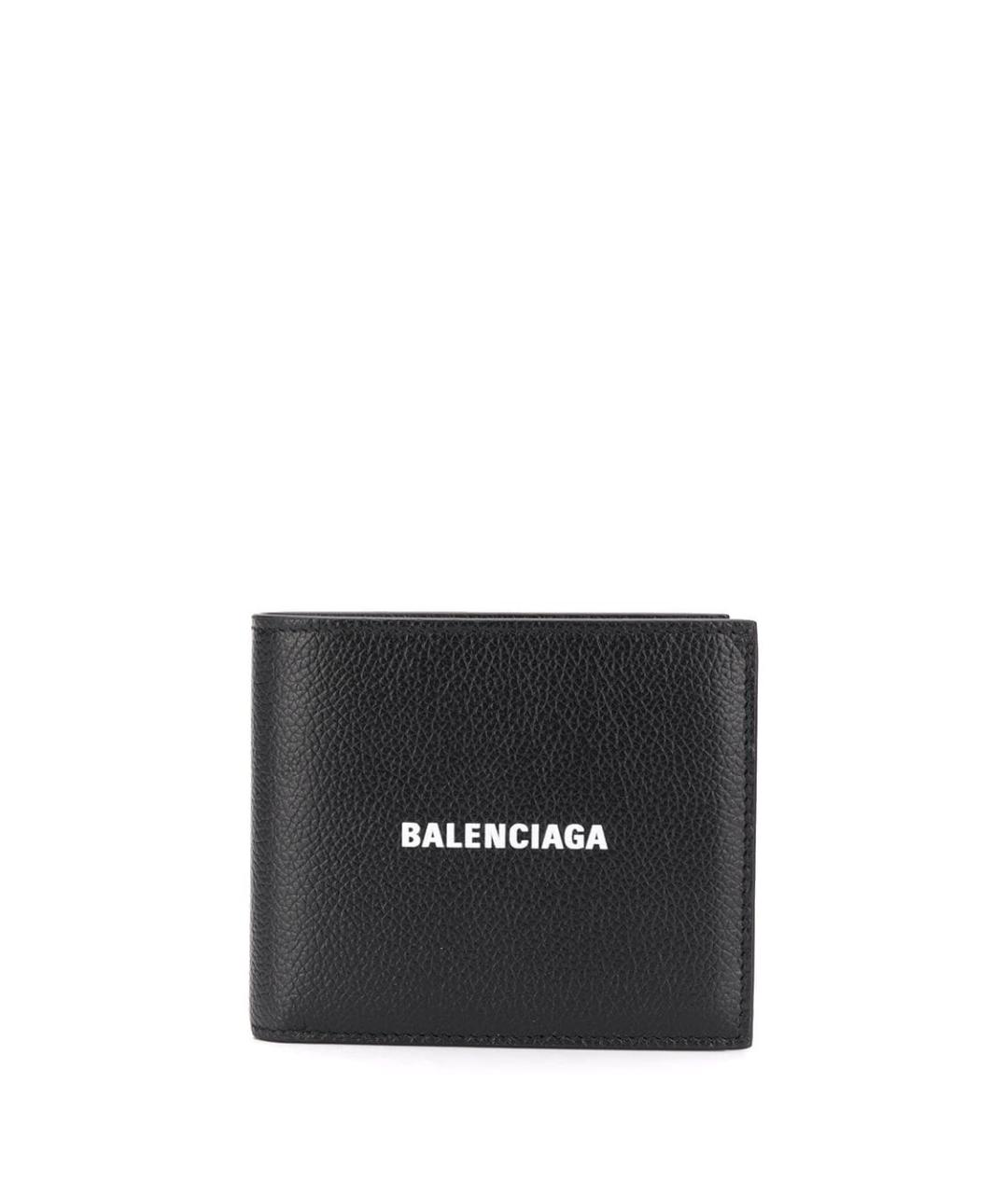BALENCIAGA Черный кожаный кошелек, фото 1