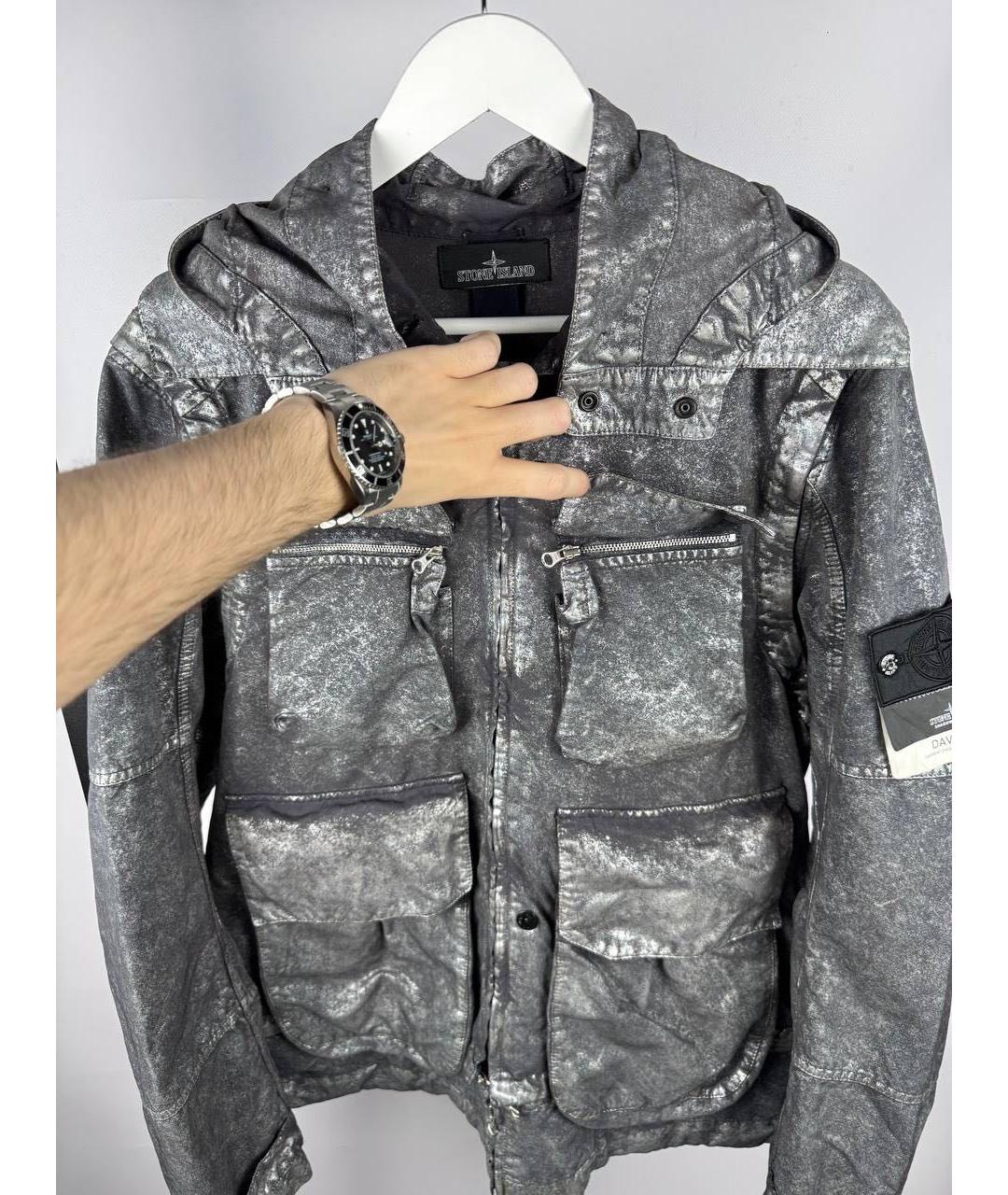 STONE ISLAND SHADOW PROJECT Серебряная куртка, фото 2