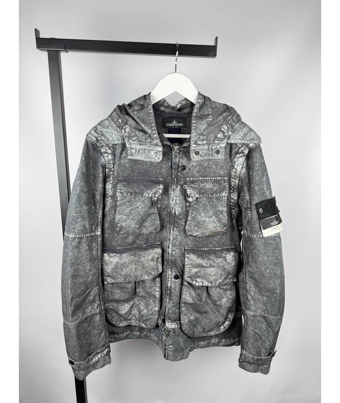STONE ISLAND SHADOW PROJECT Серебряная куртка, фото 5